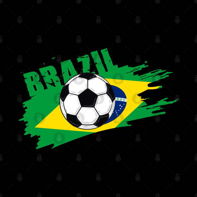 Brazil Soccer Brazil Futbol Football Brazilian soccer Flag Jersey by JayD World