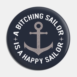 Bitching Sailor, Happy Sailor Anchor Design Pin