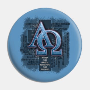 Jesus - Alpha and Omega Pin