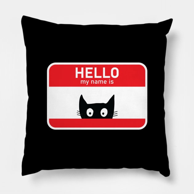 HELLO, MY NAME IS Pillow by encip