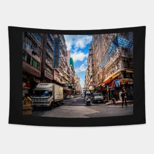 Hong Kong Street Scene Tapestry