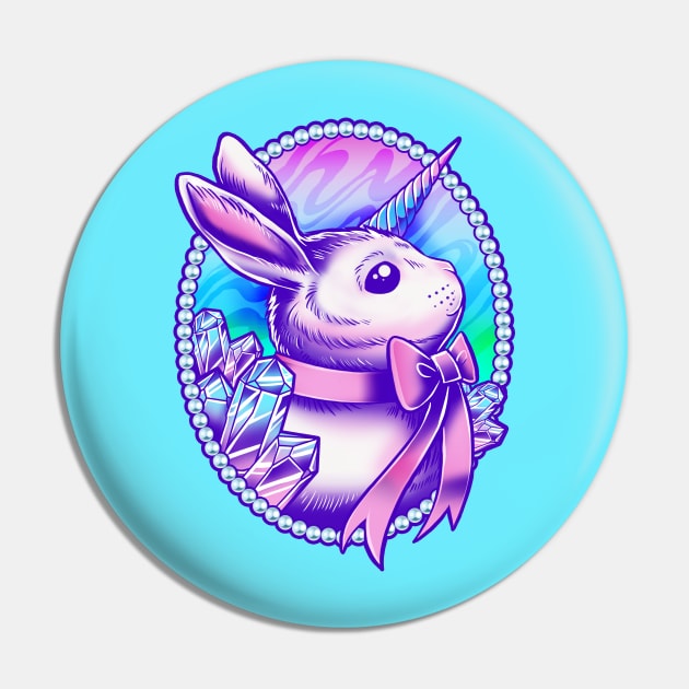 Unicorn Bunny Pin by Retkikosmos