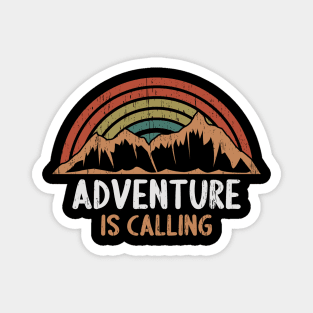 Adventure is calling distressed Magnet