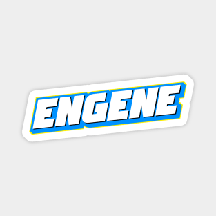 Enhypen Engene fanbase text retro | Morcaworks Magnet