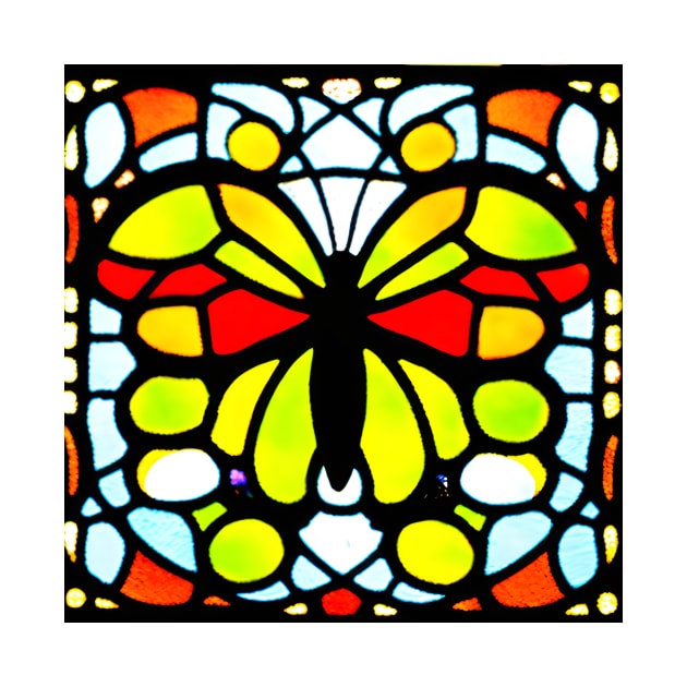 Stained Glass Butterfly by g-a-z-e