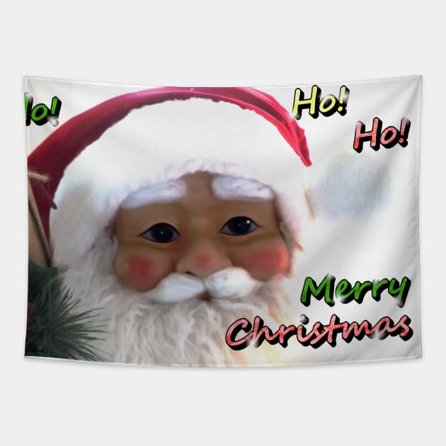 Merry Christmas Santa Clause Tapestry by ButterflyInTheAttic