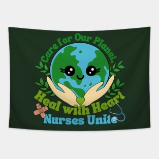 Earth Day Nurse Tapestry