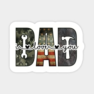 Handyman dad design text Magnet