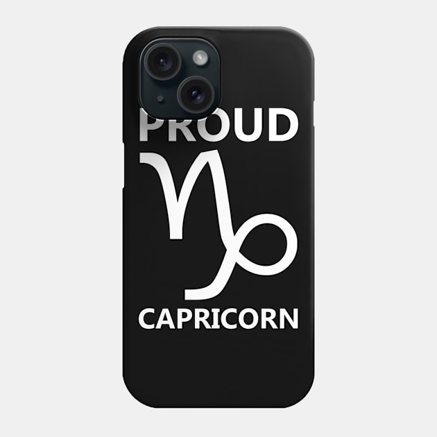 Proud Capricorn White Phone Case by Ven0mBlast