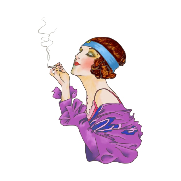 Smoking Lady by Soth Studio