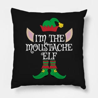 I'm The Moustache Christmas Elf Pillow