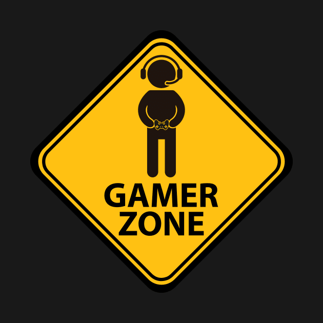 Gamer Zone Sign by GorsskyVlogs