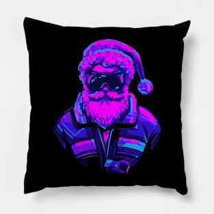 Cyberpunk Santa Claus Pillow