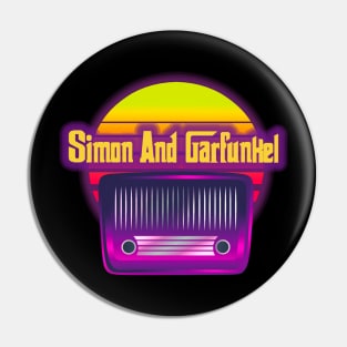 Simon and Garfunkel retro Pin