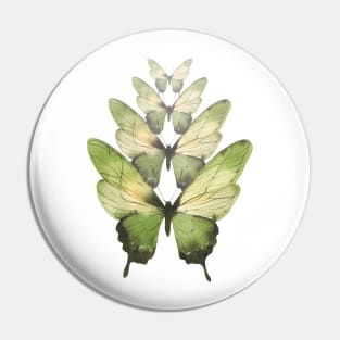 Butterfly green Pin