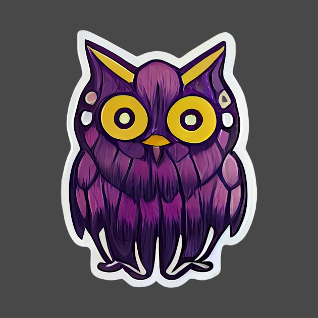 Purple owl by Helfrd0771