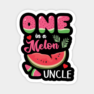 Hearts Watermelon Cream One In A Melon Uncle Niece Nephew Magnet