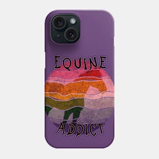 Equine addict N3 - purple Phone Case