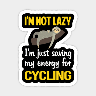 Funny Lazy Cycling Cycle Cyclist Bike Biking Biker Magnet