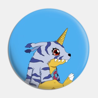 Sitting Gabumon Pin