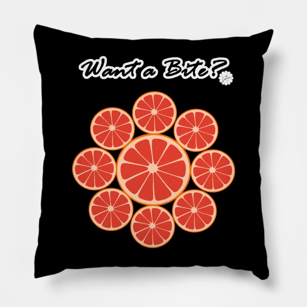 Grapefruit Pillow by LinYue