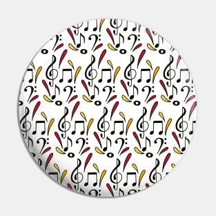 Music Notes | Musical | Warm Palette Pin