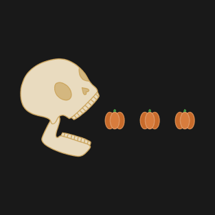 Halloween Pac-Man Skull T-Shirt