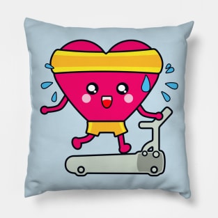 My heart goes faster for you (no text) Pillow