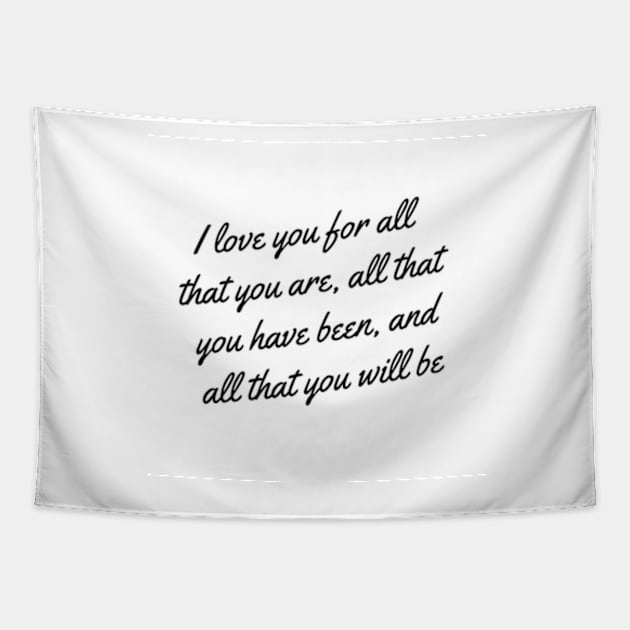 love quotes for her Tapestry by zachbrayan