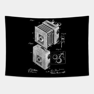 Photographic Camera Vintage Patent Hand Drawing Tapestry