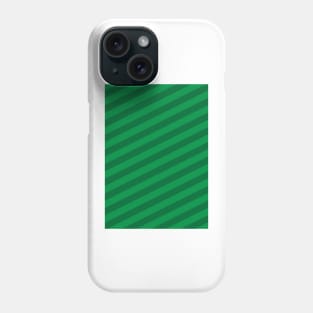 Celtic Green and Green Angled Hoops Phone Case