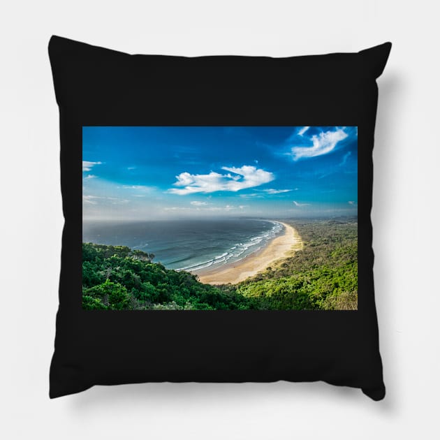 Surf Time in Byron Pillow by MT Photography & Design