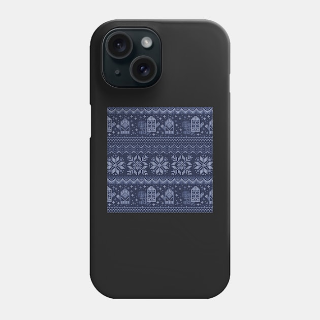 Knitted christmas pattern Phone Case by orsinha