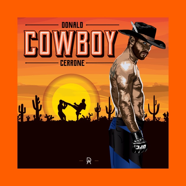 Cowboy Cerrone Sunset by deenallydesigns