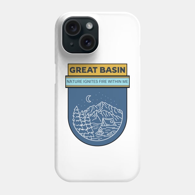 Great Basin National Parks Camping Hiking Outdoors Outdoorsman Phone Case by Tip Top Tee's