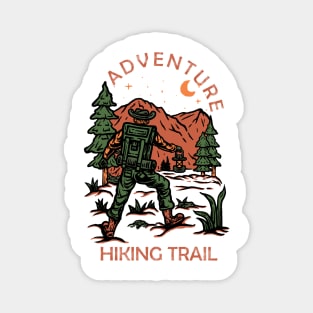 Adventure Hiking Trail Magnet