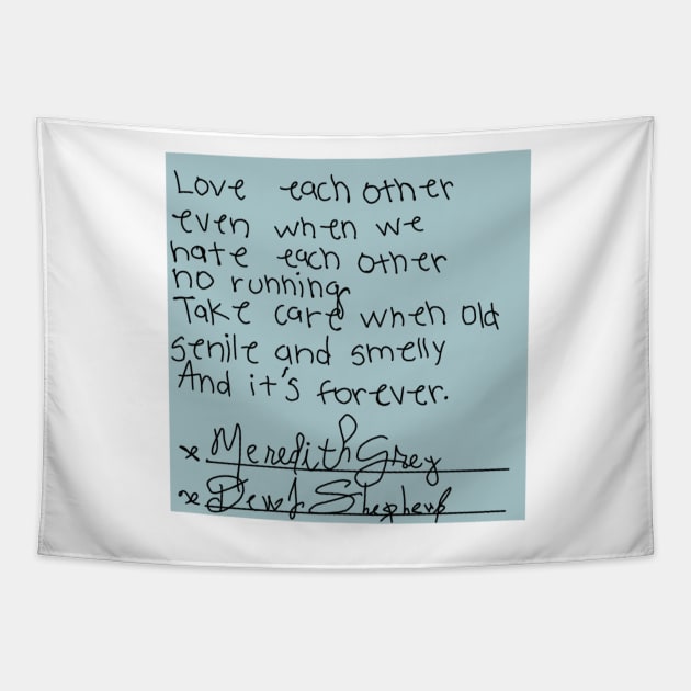 Post-it Grey’s Anatomy Tapestry by am1202