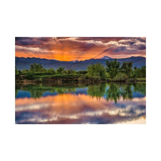 Sunset Sawhill Ponds Paintbrush by nikongreg