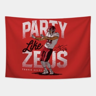 Travis Kelce Kansas City Zeus Party Tapestry