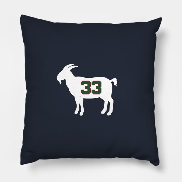 Kareem Abdul Jabbar Milwaukee Goat Qiangy Pillow by qiangdade