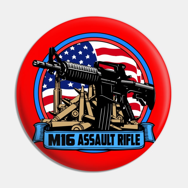 M16 ASSAULT RIFLE Pin by theanomalius_merch