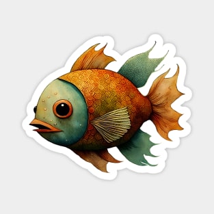Golden Fish Magnet