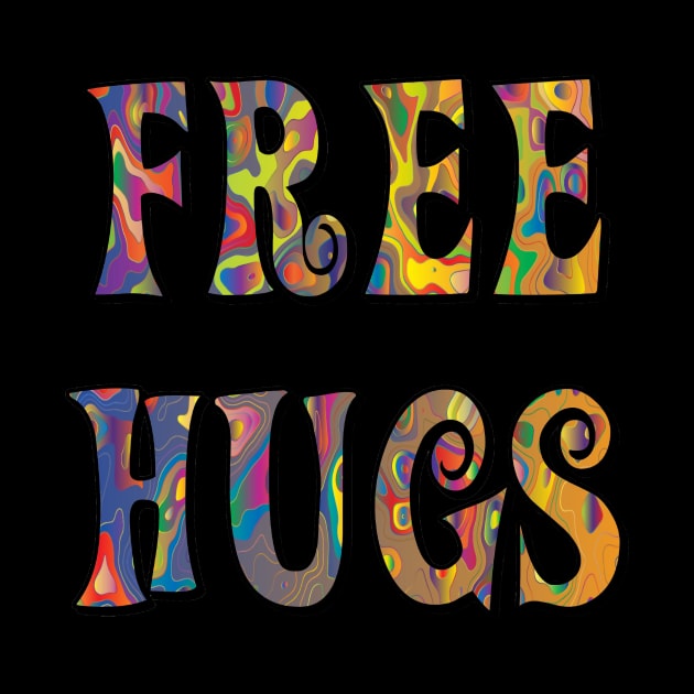 Trippy Hippie Free Hugs by imphavok