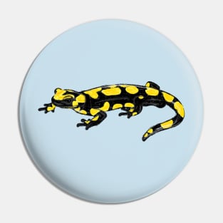 Artwork of a Fire Salamander I Pin