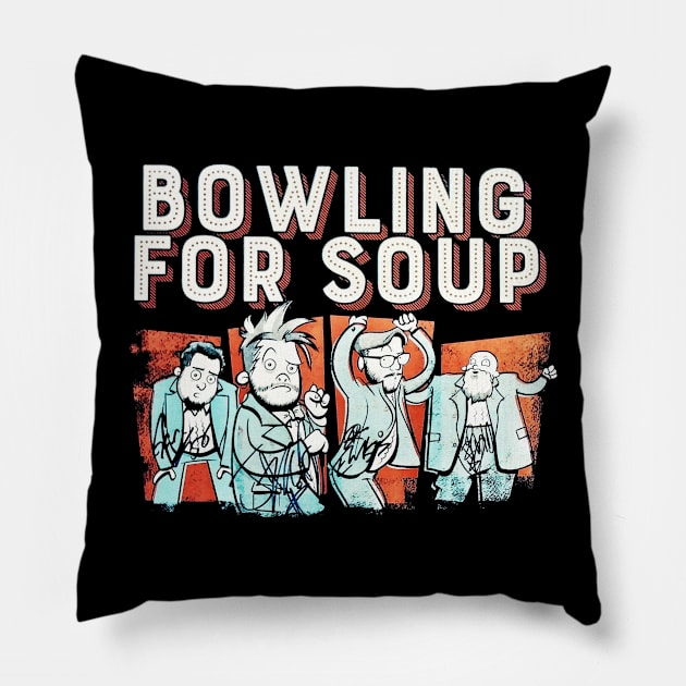 bfsssss banddd Pillow by kevin power