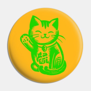 Lucky Waving Cat Pin