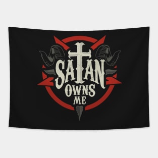 SATAN OWNS ME Tapestry