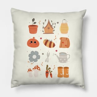 Garden doodles Pillow