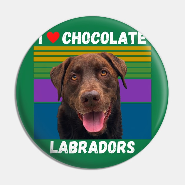 I Love Chocolate Labs Pin by CENTURY PARK DESIGNS