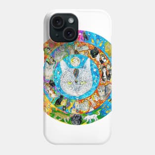 The CAT mandala Phone Case